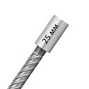 Муфта с цилиндрической резьбой для стыковки арматуры 25 мм фото 1