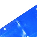 Тент ПВХ Промышленник 550 г/м2, 7х12 м с люверсами ч/з 0,5 м, синий фото 2