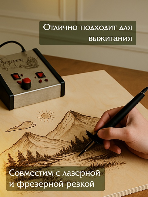 Фанера Промышленник 810х620х10мм, береза, упаковка 5 шт фото 5