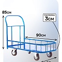 Платформенная тележка Промышленник 900х600 ПБМ-6.9 200 мм с бортиком фото 2