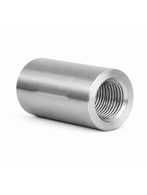 Муфта с цилиндрической резьбой для стыковки арматуры 25 мм фото 2